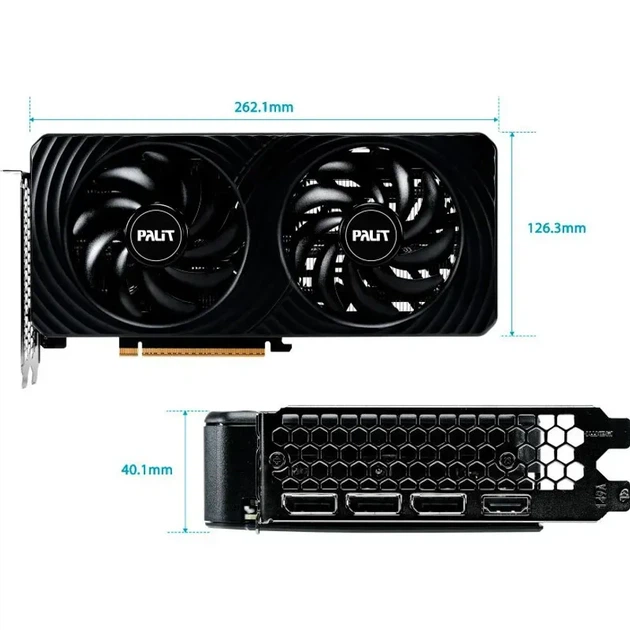 Відеокарта Palit GeForce RTX 5060 Dual (NE75060019P1-GB2063D) - Фото 10 Відеокарта Palit GeForce RTX 5060 Dual (NE75060019P1-GB2063D) - зображення 10