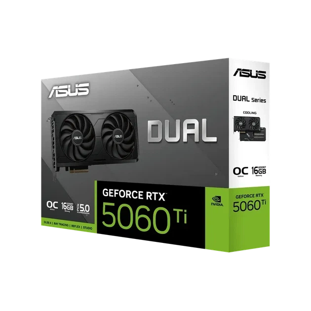 Видеокарта Asus Dual GeForce RTX 5060 Ti EVO OC (DUAL-RTX5060TI-O16G-EVO) OEM - Фото 14 Видеокарта Asus Dual GeForce RTX 5060 Ti EVO OC (DUAL-RTX5060TI-O16G-EVO) OEM - изображение 14