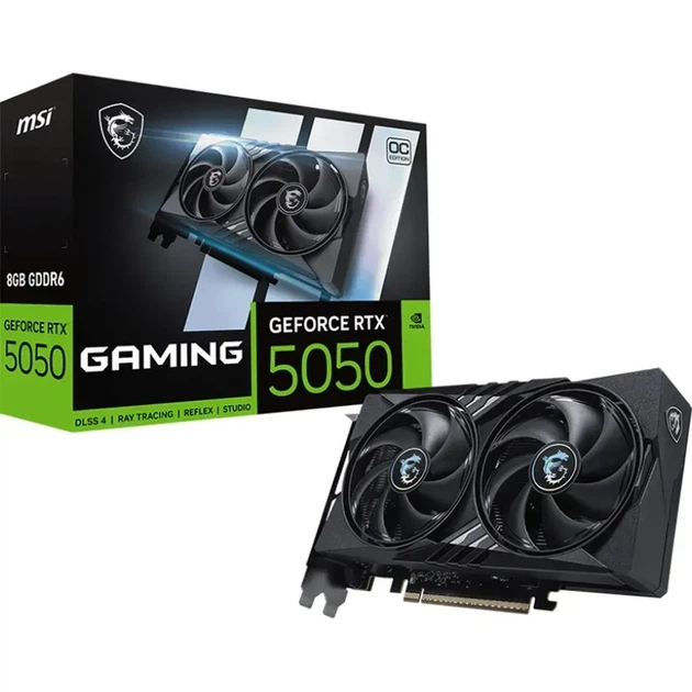 Відеокарта MSI GeForce RTX 5050 GAMING OC (RTX 5050 8G GAMING OC) - Фото 1 Відеокарта MSI GeForce RTX 5050 GAMING OC (RTX 5050 8G GAMING OC) - зображення 1