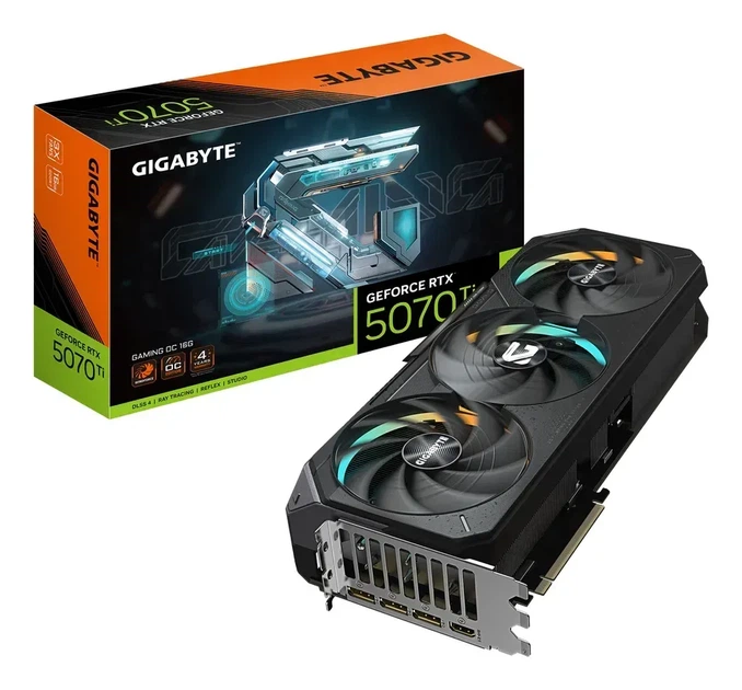 Видеокарта Gigabyte GeForce RTX 5070 Ti GAMING OC (GV-N507TGAMING OC-16GD) - Фото 1 Видеокарта Gigabyte GeForce RTX 5070 Ti GAMING OC (GV-N507TGAMING OC-16GD) - изображение 1