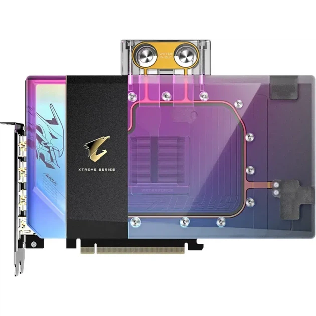 Видеокарта GIGABYTE AORUS GeForce RTX 5090 XTREME WATERFORCE WB 32G (GV-N5090AORUSX WB-32GD) - Фото 2 Видеокарта GIGABYTE AORUS GeForce RTX 5090 XTREME WATERFORCE WB 32G (GV-N5090AORUSX WB-32GD) - изображение 2