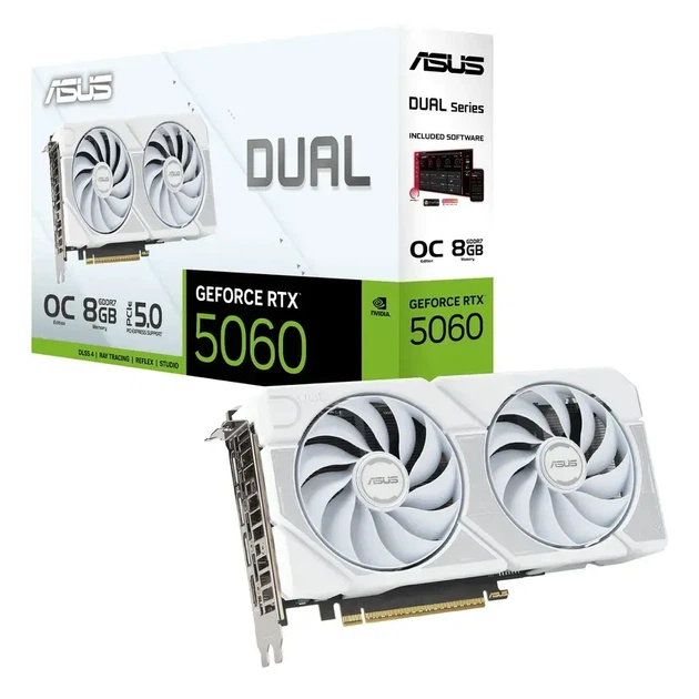 Відеокарта Asus Dual GeForce RTX 5060 OC White (DUAL-RTX5060-O8G-WHITE) - зображення 14