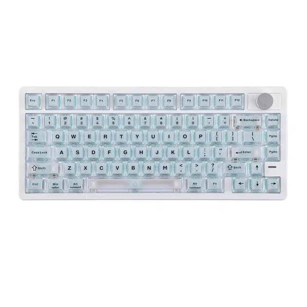 Бездротова магнітна клавіатура Epomaker HE75 V2 White, 75%, Hall Effect, Rapid Trigger, 8000 Гц, RGB, (2.4G/Bluetooth/USB) - зображення 2