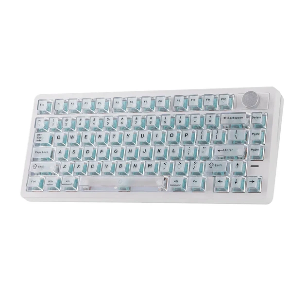 Бездротова магнітна клавіатура Epomaker HE75 V2 White, 75%, Hall Effect, Rapid Trigger, 8000 Гц, RGB, (2.4G/Bluetooth/USB) - зображення 5
