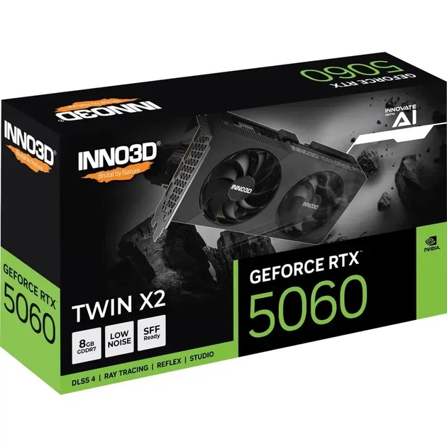 Видеокарта Inno3D GeForce RTX 5060 TWIN X2 (N50602-08D7-169570N) - изображение 3