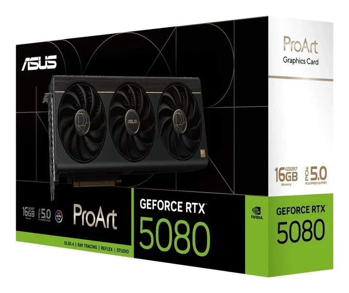 Видеокарта Asus ProArt GeForce RTX 5080 SSD OC (PROART-RTX5080-O16G-SSD) - изображение 12