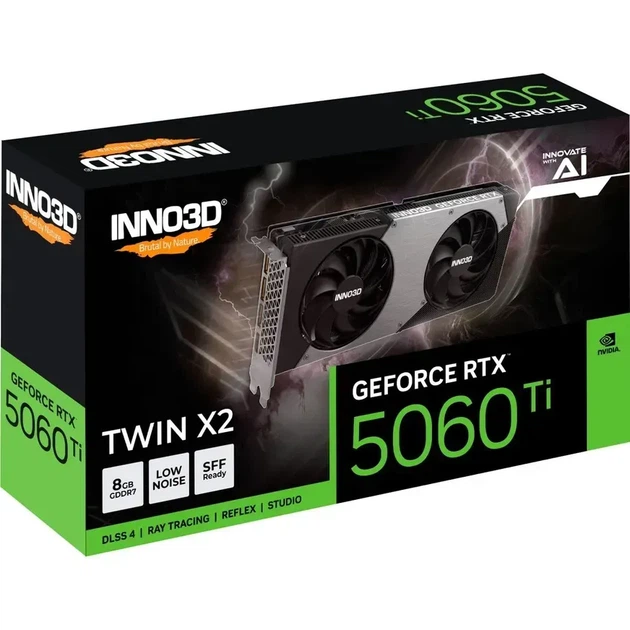 Видеокарта Inno3D GeForce RTX 5060 Ti TWIN X2 OC (N506T2-08D7X-193075N) - изображение 3