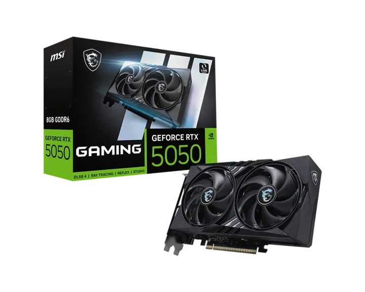 Відеокарта MSI GeForce RTX 5050 GAMING (RTX 5050 8G GAMING) - Фото 1 Відеокарта MSI GeForce RTX 5050 GAMING (RTX 5050 8G GAMING) - зображення 1