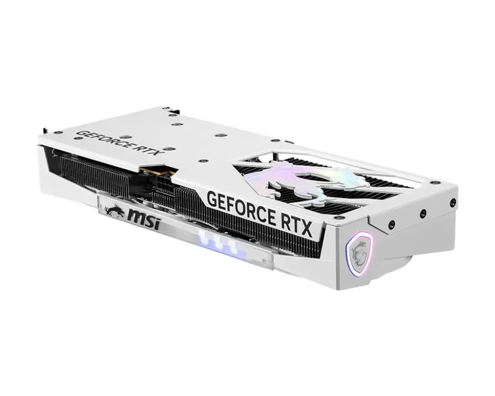 Видеокарта MSI GeForce RTX 5060 GAMING TRIO OC WHITE (RTX 5060 8G GAMING TRIO OC WHITE) - Фото 3 Видеокарта MSI GeForce RTX 5060 GAMING TRIO OC WHITE (RTX 5060 8G GAMING TRIO OC WHITE) - изображение 3