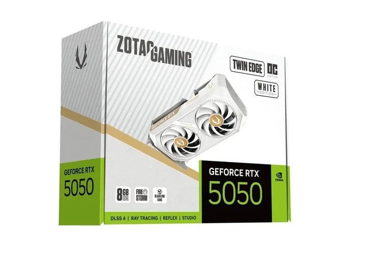 Відеокарта Zotac GeForce RTX 5050 GAMING Twin Edge OC White (ZT-B50500Q-10M) - зображення 8