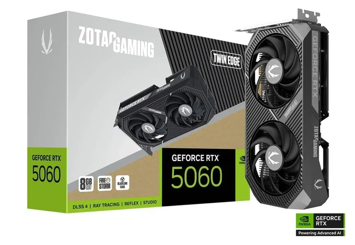 Видеокарта Zotac GeForce RTX 5060 GAMING Twin Edge (ZT-B50600E-10M) - изображение 4