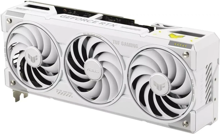 Видеокарта Asus TUF Gaming GeForce RTX 5070 Ti BTF White (TUF-RTX5070TI-16G-BTF-WHITE) - Фото 4 Видеокарта Asus TUF Gaming GeForce RTX 5070 Ti BTF White (TUF-RTX5070TI-16G-BTF-WHITE) - изображение 4