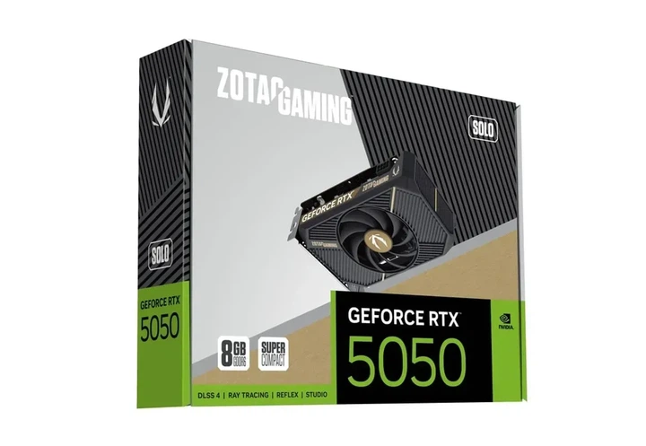 Видеокарта Zotac GeForce RTX 5050 GAMING SOLO (ZT-B50500G-10L) - Фото 8 Видеокарта Zotac GeForce RTX 5050 GAMING SOLO (ZT-B50500G-10L) - изображение 8