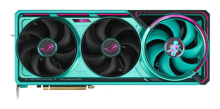 Видеокарта Asus ROG Astral GeForce RTX 5080 HATSUNE MIKU Edition OC (ROG-ASTRAL-RTX5080-O16G-HATSUNE-MIKU-EDITION) - Фото 1 Видеокарта Asus ROG Astral GeForce RTX 5080 HATSUNE MIKU Edition OC (ROG-ASTRAL-RTX5080-O16G-HATSUNE-MIKU-EDITION) - изображение 1