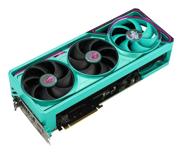 Видеокарта Asus ROG Astral GeForce RTX 5080 HATSUNE MIKU Edition OC (ROG-ASTRAL-RTX5080-O16G-HATSUNE-MIKU-EDITION) - Фото 7 Видеокарта Asus ROG Astral GeForce RTX 5080 HATSUNE MIKU Edition OC (ROG-ASTRAL-RTX5080-O16G-HATSUNE-MIKU-EDITION) - изображение 7
