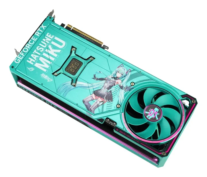 Видеокарта Asus ROG Astral GeForce RTX 5080 HATSUNE MIKU Edition OC (ROG-ASTRAL-RTX5080-O16G-HATSUNE-MIKU-EDITION) - Фото 9 Видеокарта Asus ROG Astral GeForce RTX 5080 HATSUNE MIKU Edition OC (ROG-ASTRAL-RTX5080-O16G-HATSUNE-MIKU-EDITION) - изображение 9