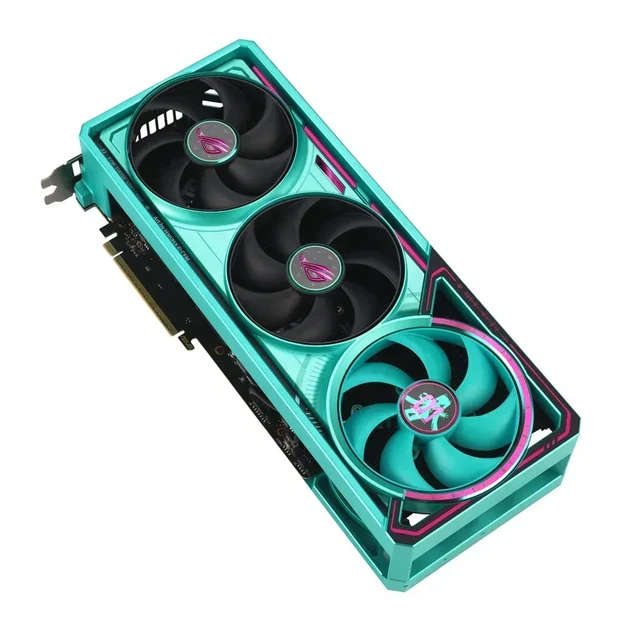 Видеокарта Asus ROG Astral GeForce RTX 5080 HATSUNE MIKU Edition OC (ROG-ASTRAL-RTX5080-O16G-HATSUNE-MIKU-EDITION) - Фото 10 Видеокарта Asus ROG Astral GeForce RTX 5080 HATSUNE MIKU Edition OC (ROG-ASTRAL-RTX5080-O16G-HATSUNE-MIKU-EDITION) - изображение 10