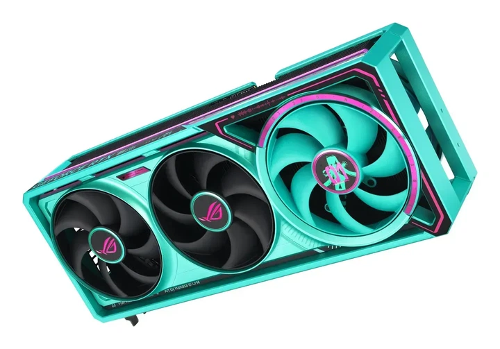 Видеокарта Asus ROG Astral GeForce RTX 5080 HATSUNE MIKU Edition OC (ROG-ASTRAL-RTX5080-O16G-HATSUNE-MIKU-EDITION) - Фото 14 Видеокарта Asus ROG Astral GeForce RTX 5080 HATSUNE MIKU Edition OC (ROG-ASTRAL-RTX5080-O16G-HATSUNE-MIKU-EDITION) - изображение 14