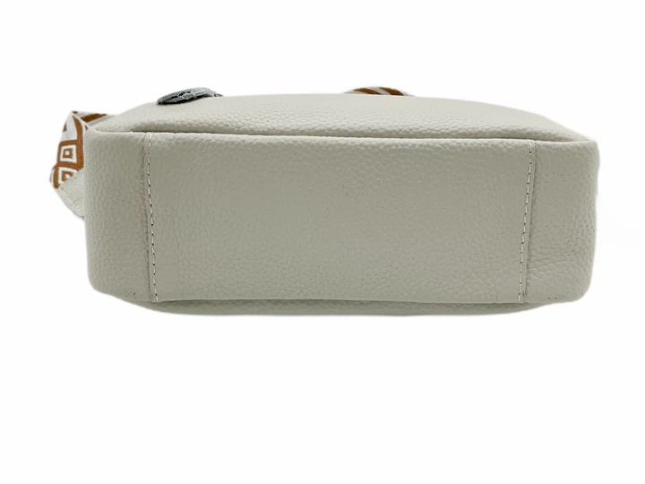 Стильна жіноча сумка cross-body з натуральної шкіри Gran-500 біла - Фото 8 Стильна жіноча сумка cross-body з натуральної шкіри Gran-500 біла - изображение 8