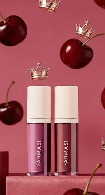 Блиск для губ Farmasi Royal Cherry Cherry after dark 8 мл - Фото 5 Блиск для губ Farmasi Royal Cherry Cherry after dark 8 мл - изображение 5