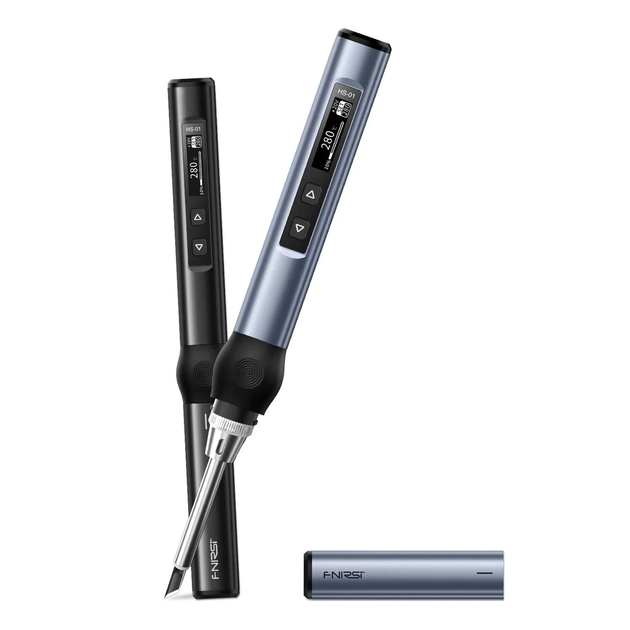 Электрический паяльник Fnirsi HS-01 Black 65/96 Вт 80-420°C USB/DC умный паяльник с регулировкой температуры - изображение 4