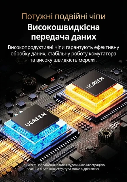 Коммутатор сетевой UGREEN 16-портовый Gigabit Ethernet Switch в металлическом корпусе Grey (CM739) - изображение 9