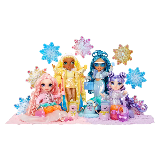 Кукла Rainbow High Winter Wonderland с аксессуарами для игры 28 см розовая LS-2239 - изображение 10