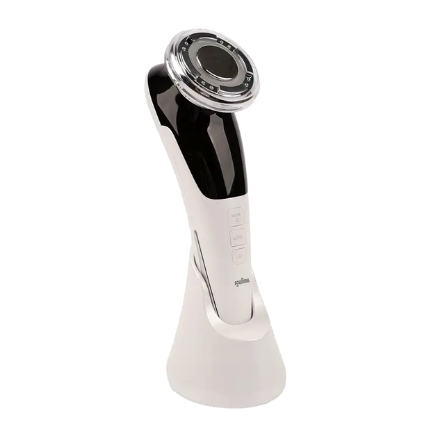 Массажер для лица безыгольная мезотерапия 5 режимов работы белый Soulima LS-0193 - зображення 3