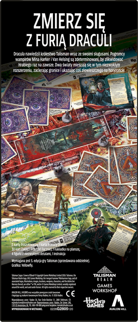 Доповнення до настільної гри Hasbro Talisman: Магія та Меч (5-е видання) - Історії - Кривава Корона (видання польською) (5010996417794) - зображення 2