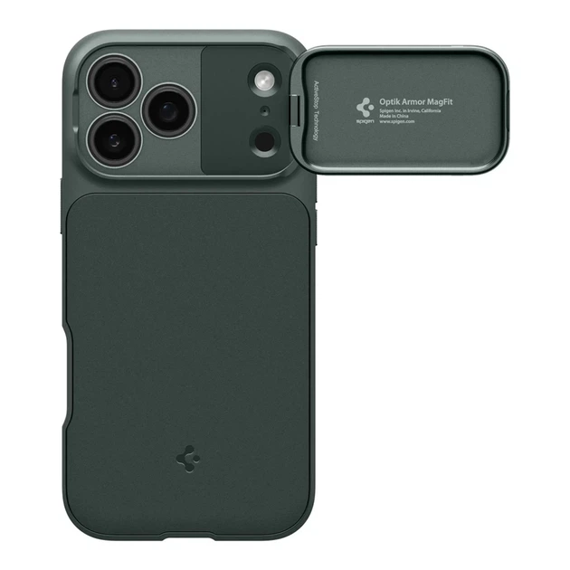 Чехол Spigen Optik Armor для iPhone 17 Pro Max Green with MagSafe (8800283310306) - изображение 2