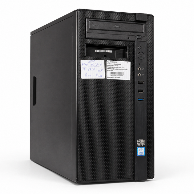 Системний блок-Cooler master-Asus Prime H310M-D-Full-Tower-Intel Core i5-8400-2,8GHz-8Gb-DDR4-HDD-500Gb-(B)-Б/В - Фото 1 Системний блок-Cooler master-Asus Prime H310M-D-Full-Tower-Intel Core i5-8400-2,8GHz-8Gb-DDR4-HDD-500Gb-(B)-Б/В - зображення 1