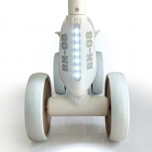 Дитячий толокар біговел музичний зі світними колесами Scooter Ultra 598 вік від 1 року White-Beige - зображення 7