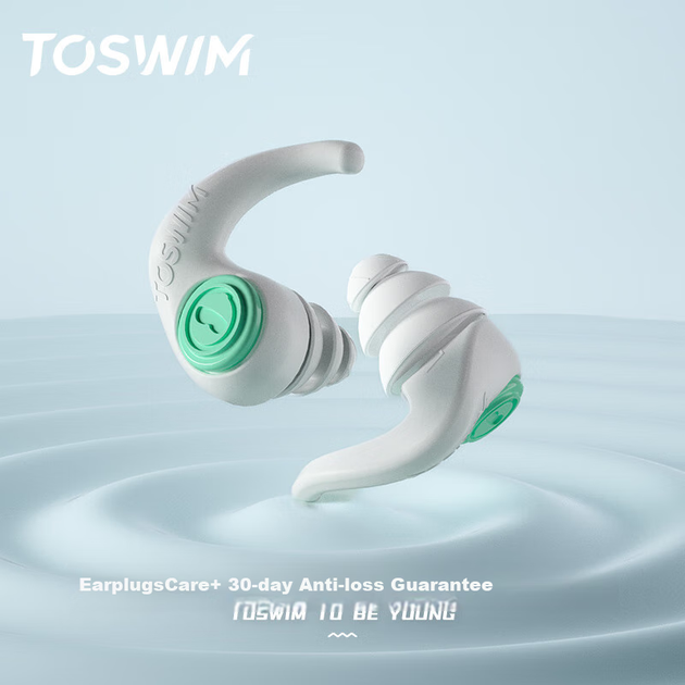 Беруши TOSWIM для плавания профессиональные мягкие водонепроницаемые - изображение 9