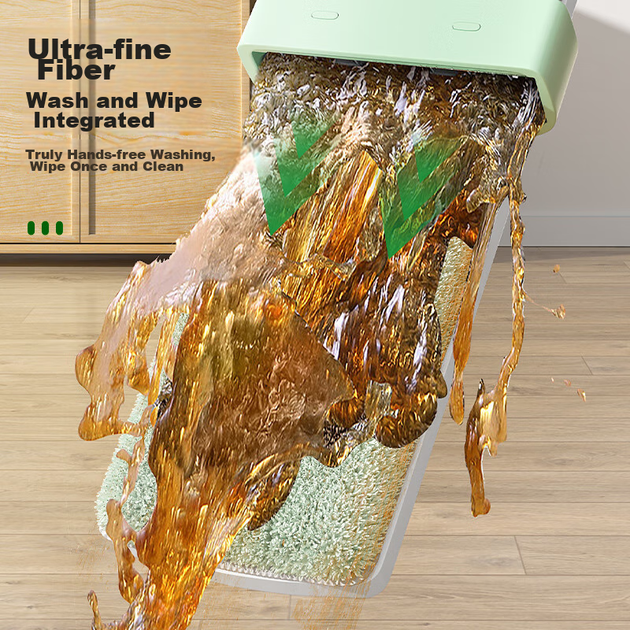Швабра 3M Scotch-Brite FH3 без ручного отжима, ручка 32 см, с 3 салфетками - изображение 4