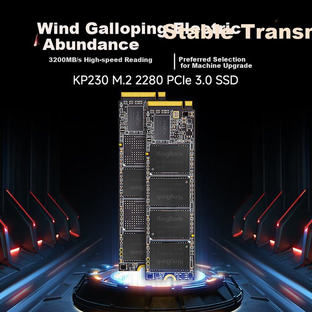 SSD KINGBANK KP230, 512 ГБ, M.2 NVMe - изображение 4