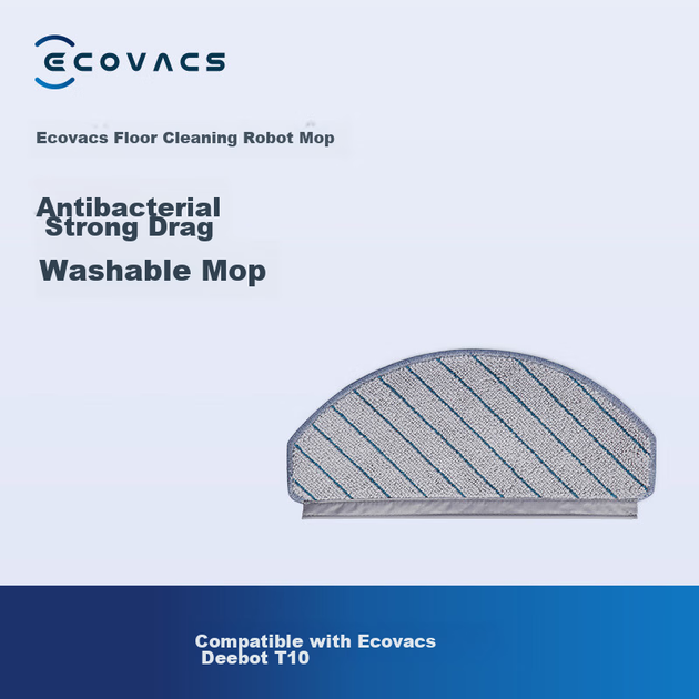 Аксессуары ECOVACS, антибактериальная моющаяся швабра, моющиеся салфетки *3 шт. (совместимы с N20, T20, T10) [Аксессуары] - изображение 4