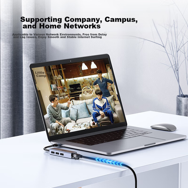 Хаб UNITEK H205A USB-Ethernet 100 Мбіт/с, 3 порти - Фото 5 Хаб UNITEK H205A USB-Ethernet 100 Мбіт/с, 3 порти - зображення 5