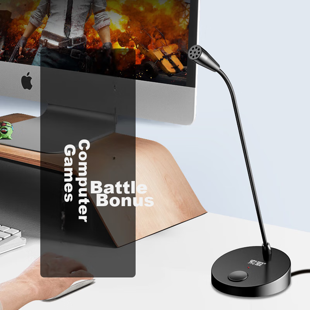 Микрофон Soaiy L28 USB проводной конденсаторный для записи/игр, с шумоподавлением - Фото 9 Микрофон Soaiy L28 USB проводной конденсаторный для записи/игр, с шумоподавлением - изображение 9