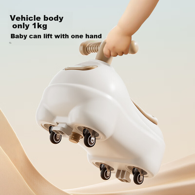 Детская машинка-качалка Youbeichen Peanut, поворотная, для детей 1-3 года, всенаправленные колеса - изображение 8