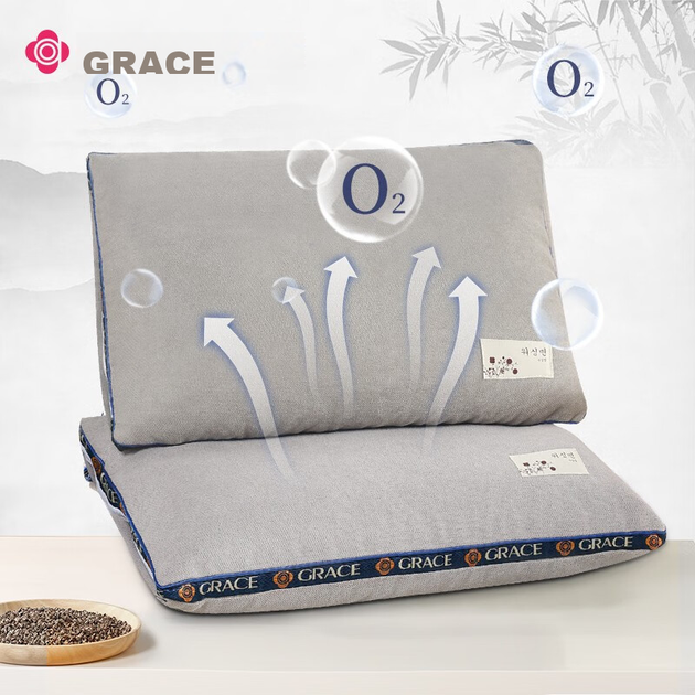 Подушка Grace из гречневой шелухи, 100% гречневая подушка для сна, шейная подушка, в упаковке по одной штуке. - изображение 6