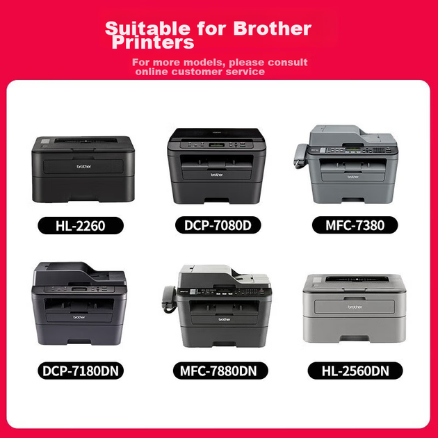 Тонер-картридж Jingcheng TN2325 совместимый для Brother MFC7380/7880d/DCP7080D/7180DN, набор 6 шт, черный - Фото 4 Тонер-картридж Jingcheng TN2325 совместимый для Brother MFC7380/7880d/DCP7080D/7180DN, набор 6 шт, черный - изображение 4