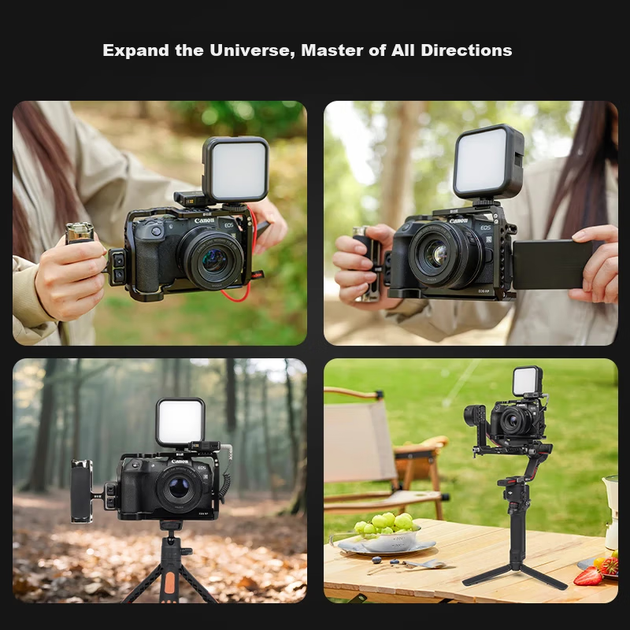 Клетка Yingshijiang для Canon EOS R5C/R6/R50/R100 алюминиевая - изображение 4