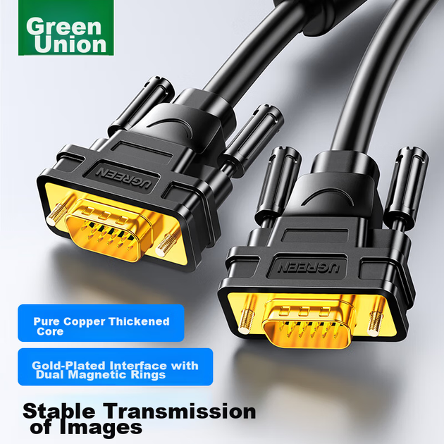 Кабель Ugreen VGA - VGA 1920×1080 10 м (11633) - зображення 2
