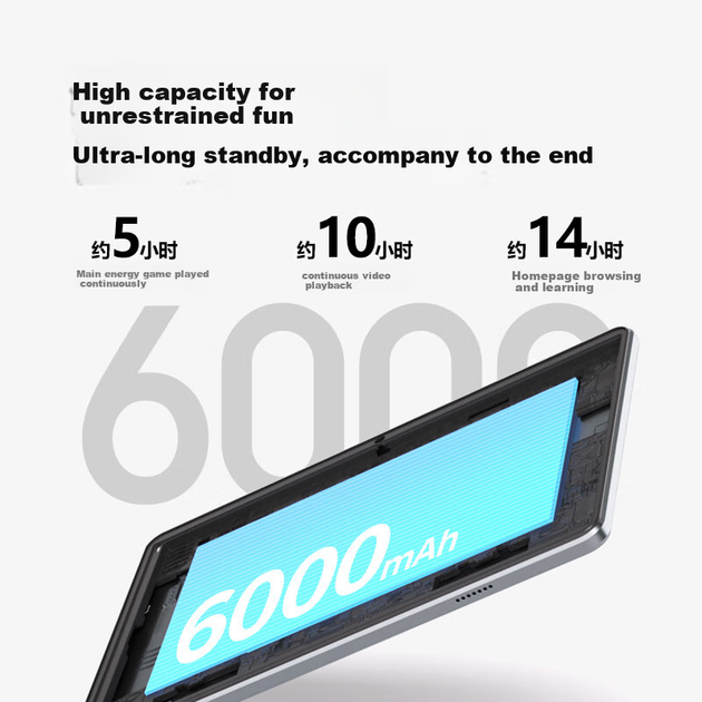 Планшет Acer A310, 10,1-дюймовый HD-дисплей, 4 ГБ ОЗУ со слотом для SIM-карты, совместимость со всеми сетями, защита глаз от синего света, развлекательный функционал, восьмиядерный процессор, 6 ГБ ОЗУ + 128 ГБ памяти, серый цвет. - зображення 8