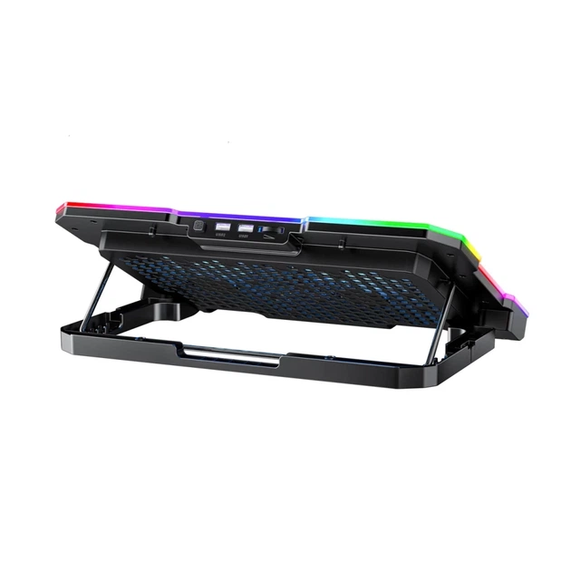 Подставка Wozinsky WDCX-A26 NitroCool RGB охлаждающая геймерская под ноутбук Black (5907769387722) - изображение 3