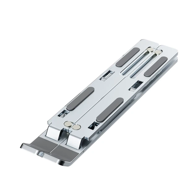 Підставка Wozinsky WDCX-X8S складна регульована під ноутбук Silver (5907769387661) - Фото 2 Підставка Wozinsky WDCX-X8S складна регульована під ноутбук Silver (5907769387661) - зображення 2