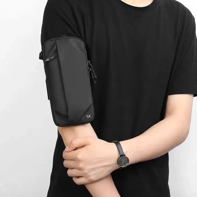 Спортивна пов'язка Wozinsky WSDB-B armband на руку для телефону для бігу Black (5907769384615) - зображення 2