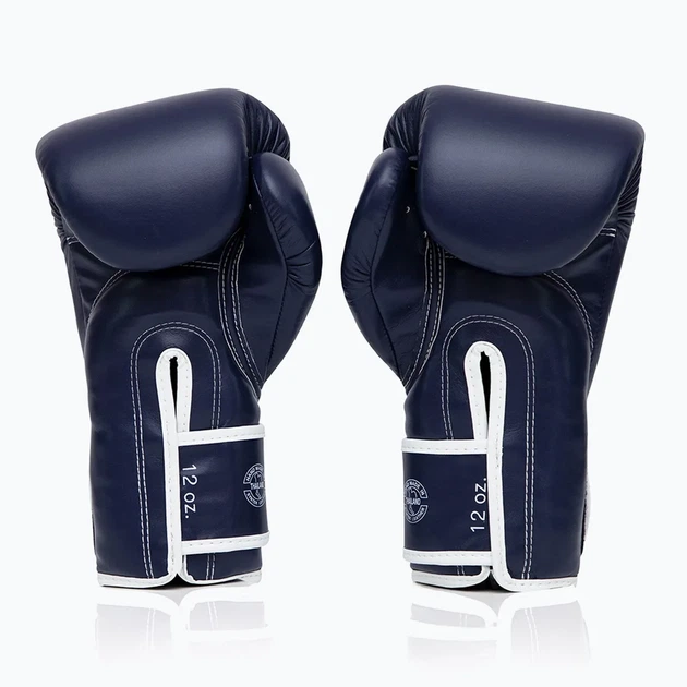 Боксерські рукавиці Fairtex мікрофібра 12 унцій сині - зображення 7