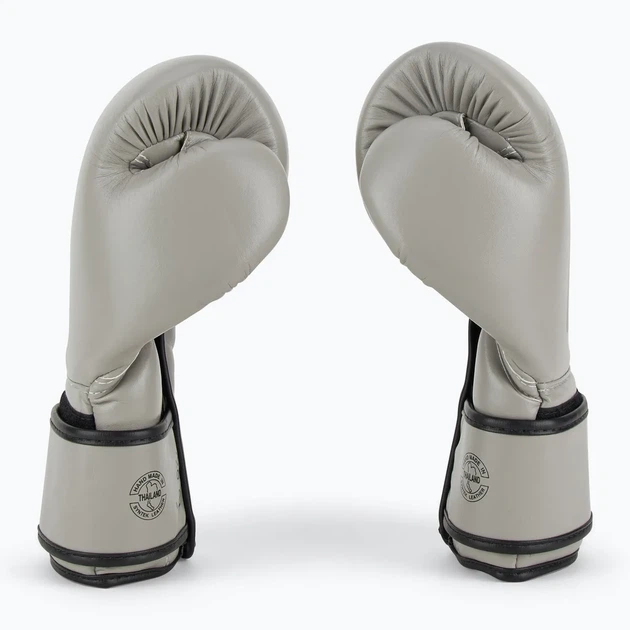 Боксерские перчатки Fairtex искусственная кожа 10 унций серые - изображение 6