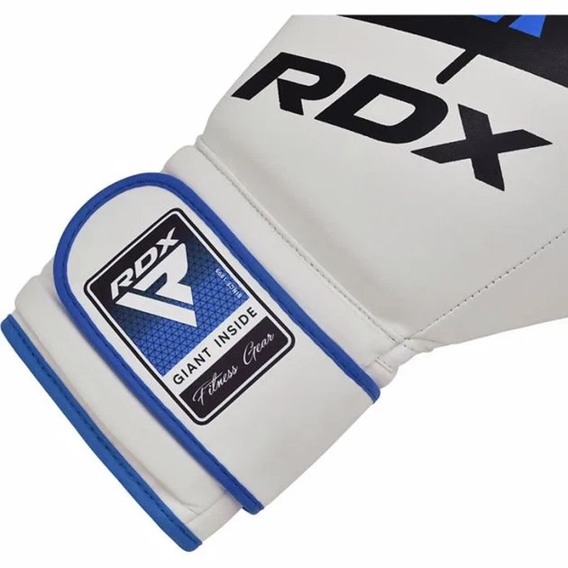 Боксерские перчатки RDX PU 16 унций Синие с капой в комплекте - изображение 10